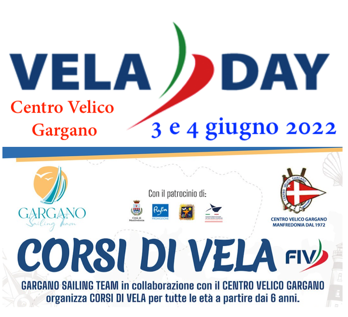 Vela Day a Manfredonia con Gargano Sailing Team al Centro Velico Gargano 3 e 4 giugno 2022